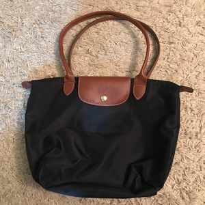 Authentic Black Longchamp Le Pilage Bag